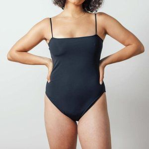 Nu Swim Black Straight One Piece